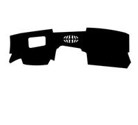 Couverture Intégrale Bouclier Tapis De Protection Antidérapant Pour Tableau Bord Voiture En Cuir Et Fibre De Carbone Pare-soleil Pour Mazda CX-30 CX30(Black Red,With hud)
