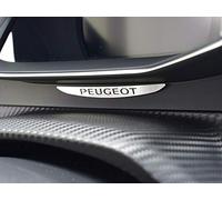 Couverture Intérieur en Acier pour Peugeot.208 II & 2008 II - 1 Pièce Combiné d'instruments Emblème Plaque Brossé Fait Sur Mesure Inox