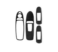 Couverture Intérieure Panneau Commande Bouton Commutation Lève-vitre LHD Fiber Carbone Garniture Autocollante Décorative Pour Infiniti Q50 2014-2020 OUSDUO