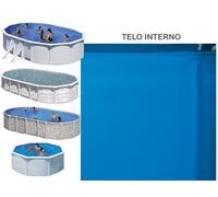 Liner piscine acier Gre ovale fixation overlap - 7,30 x 3,75 x h1,20m