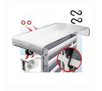 Couverture Isolante for Climatiseur De Fenêtre Couverture Extérieure De Papier D'aluminium De Mini Climatiseur Divisé for Mini Pompe À Chaleur Split, Condenseur, Compresseur(102cmx50cm/40x20in)