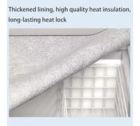 Couverture Isolante for congélateur et Chambre Froide, bâche, Housse de réfrigérateur Universelle - imperméable et Pare-Soleil, économie d'énergie (Argent, 165 cm x 80 cm)(140cmx70cm)