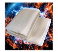 Couverture Isolante Ignifuge, Couverture De Soudage, Rideau De Soudage, Résistance À La Chaleur Jusqu'à 1700 °C (3092 °F), Couverture Anti-feu D'urgence(2x2m/6.6x6.6ft)