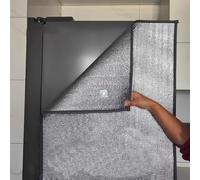 Couverture isolante pour réfrigérateur, Tailles multiples argentées de couverture d'isolation de congélateur de réfrigérateur de papier d'aluminium(Silver,50x170cm)