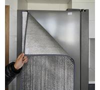 Couverture isolante pour réfrigérateur, Tailles multiples argentées de couverture d'isolation de congélateur de réfrigérateur de papier d'aluminium(Silver Self Adhesive,50x170cm)