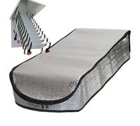 Couverture isolante pour trappe de plafond | Revêtement hygiénique amovible avec isolation thermique - Panneaux isolants réutilisables pour entrée garage sous-escalier hiver
