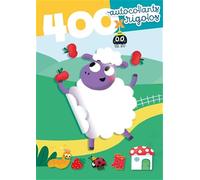 Couverture jaune mouton - 400 autocollants rigolos: 12 pages d'autocollants réutilisables + 1 livret de paysages