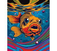 Couverture Jeté en Flanelle Poisson Rouge Idiot Aux Grands Yeux Flannel Plush Throw Douce Plaid pour Canapé Chaude Blanket Throws pour Voyage Parfaite pour Canapé 125X150Cm