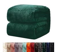 Couverture Jetée de Canapé 70 x 350 cm Super Doux, Confortable et Élégant, Facile à Entretenir, Parfait pour Le Cocooning Couverture Lestée pour Canapé et Lit, Vert Foncé