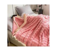 Couverture JetéE De Canapé,Plaid Polaire Couverture en peluche chaude et moelleuse, drap de lit flanelle lait, couverture sieste Beige, ensembles canapé maison, automne hiver(Watermelom red,180x200cm)