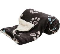 Couverture Jimmy, en Peluche Douce, 100 × 70 cm, Taupe/Beige