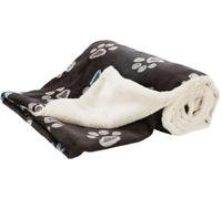 Couverture Jimmy, en Peluche Douce, 150 × 100 cm, Taupe/Beige