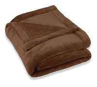 Couverture, Jour/Plafond, Montréal, Polaire Microfibre - Celinatex., Polyester, Marron, 220 x 240 cm
