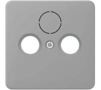 Couverture Jung CD561SATGR - 3 trous, pour prise TV satellite, plastique, gri...