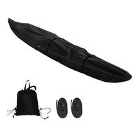 Couverture Kayak UV 420D Housse De Protection Kayak Housse Canoë Professional Waterproof Anti-PoussièRe Housse pour Canoe Kayak Housse Pagaie Kayak Housses pour Bateaux(Black,13FT)