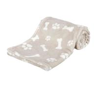 Couverture - Kenny - 100 × 75 cm - Beige - Peluche - Protection meubles