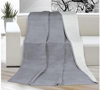 Couverture Kira PLUS lit simple 150x200cm gris clair/gris foncé