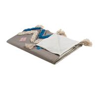 Couverture Kottayam Coton 130 X 180 Cm Gris Gris