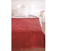 Couverture Laine Bois de rose/Dragée 220 x 240 cm - POYET MOTTE - Gamme Aubisque - Made in France