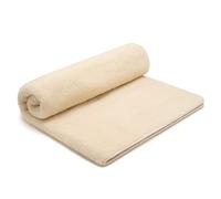 Couverture Laine Merinos 180x200 cm - Couverture Mouton Chaude - 100% Laine Merinos - Grande et Moelleuse - Poids 1100 g/m2 - Matériau Respirant