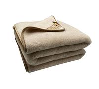 Couverture lama alpaga, 20 % laine d'alpaga, 80 % laine mérinos (180 x 200)