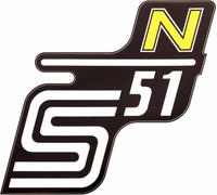 Couverture latérale de film adhésif "S51 N" - Jaune