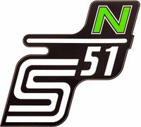 Couverture latérale de film adhésif "S51 N" - Vert