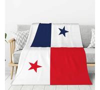 Couverture légère et chaude avec imprimé drapeau du Panama pour chambre à coucher, camping, salon, voyage