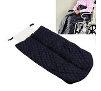 Couverture légère for fauteuil roulant avec fermeture éclair, imperméable, chaude for les jambes, les genoux et le bas du corps, couvertures universelles for fauteuils roulants(Black)