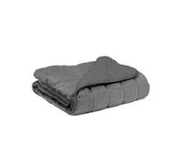 IDMarket - Couverture lestée 150x200 CM Celeste Bicolore Gris Clair et Gris 7 kg