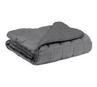 IDMarket - Couverture lestée 150x200 CM Celeste Bicolore Gris Clair et Gris 7 kg