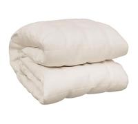 Couverture Lestée 7 kg Crème Clair 150 x 200 cm - Plaid en Coton avec Perles de Verre
