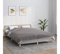 Couverture lestée avec housse Gris 150x200 cm 7 kg Tissu couverture vidaXL