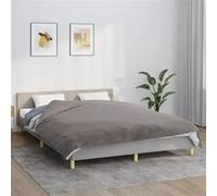 Couverture lestée avec housse Gris 150x200 cm 7 kg Tissu couverture vidaXL