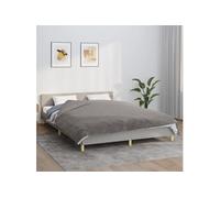 Vidaxl Couverture Lestée Avec Housse Gris 200x220 Cm 13 Kg Tissu