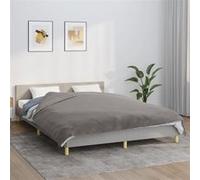 vidaXL Couverture lestée avec housse 200x220 cm 13 kg Tissu Gris