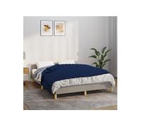 vidaXL Couverture lestée 135x200 cm 10 kg Bleu Tissu pour l'anxiété