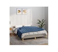 vidaXL Couverture lestée bleu 137x200 cm 6 kg en tissu