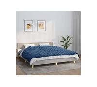 Vidaxl Couverture Lestée Bleu 155x220 Cm 7 Kg Tissu