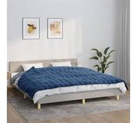 vidaXL Couverture lestée Bleu 155x220 cm 7 kg en tissu 350794