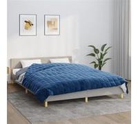 vidaXL Couverture lestée Bleu 220x230 cm 11 kg Tissu