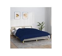 vidaXL Couverture lestée Bleu 220x230 cm 11 kg Tissu, Couverture, Couverture Couette, Couverture apaisante, literie, Couverture lestée pour l'anxiété