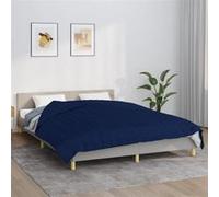 vidaXL Couverture lestée 220x240 cm 15 kg Tissu Bleu