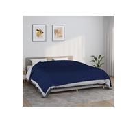 vidaXL Couverture lestée Bleu 220x260 cm 15 kg Tissu