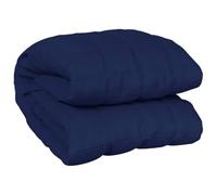 Couverture lestée bleue, 120 x 180 cm, 5 kg, tissu en coton avec rembourrage en polyester et perles de verre, respirante, douce, pour chambre à coucher, salon, canapé, pour se détendre et mieux dormir