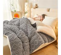 Couverture lestée, couverture lestée for adulte, couverture lestée, lourd Sherpa de 5 kg avec polaire réversible, couverture lestée for hommes et femmes dormant profondément(C,200x230cm/78x90in)