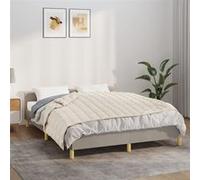 Couverture lestée Crème clair 135x200 cm 10 kg Tissu Crème G