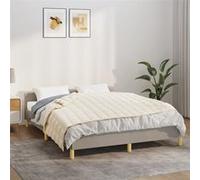 vidaXL Couverture lestée Crème clair 150x200 cm 7 kg Tissu