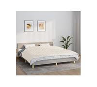 vidaXL Couverture lestée Crème clair 155x220 cm 11 kg Tissu350759 Crème G