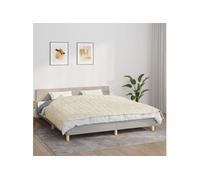 Vidaxl Couverture Lestée Crème Clair 155x220 Cm 7 Kg Tissu